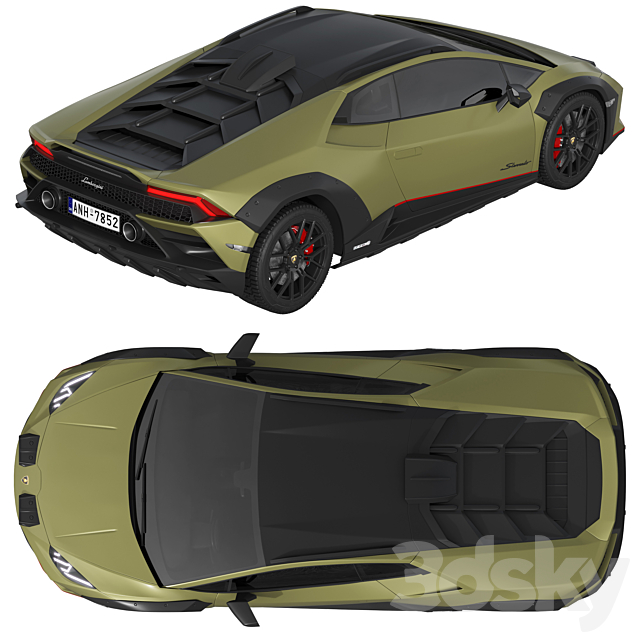 Lamborghini Huracan Sterrato 3DS Max Model - thumbnail 3