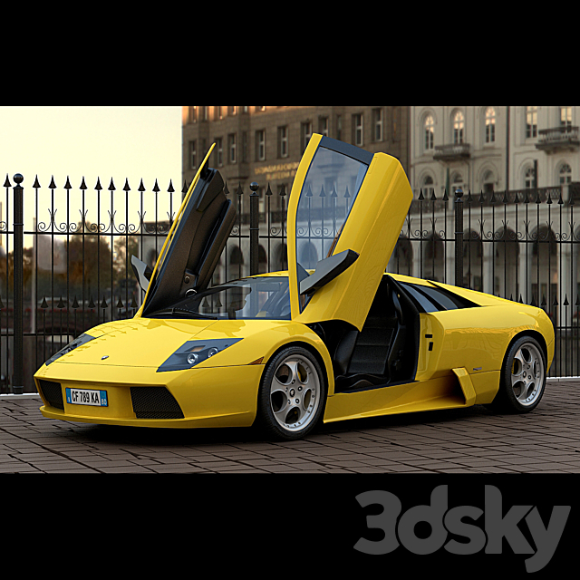 lamborghini murcielago 3ds Max - thumbnail 1