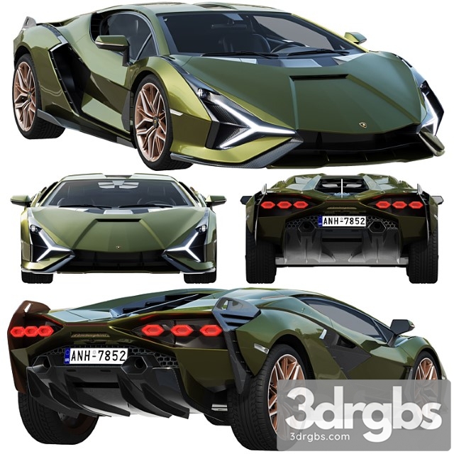 Lamborghini Sian 3dsmax Download - thumbnail 1