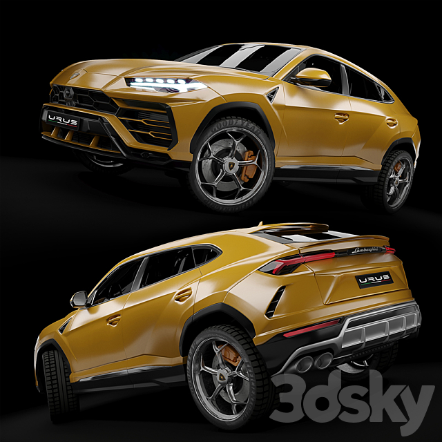 Lamborghini URUS 3DSMax File - thumbnail 2