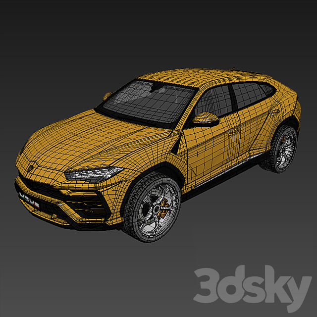 Lamborghini URUS 3DSMax File - thumbnail 3