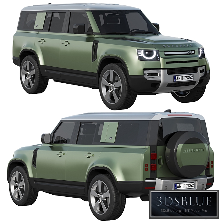 Land Rover Defender 130 2023 3DS Max - thumbnail 3