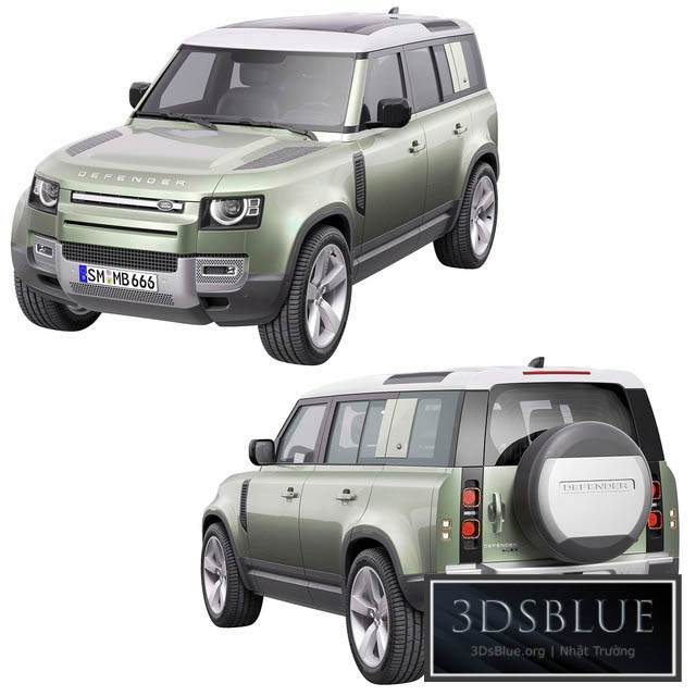 Land Rover Defender 2020 3DS Max - thumbnail 3