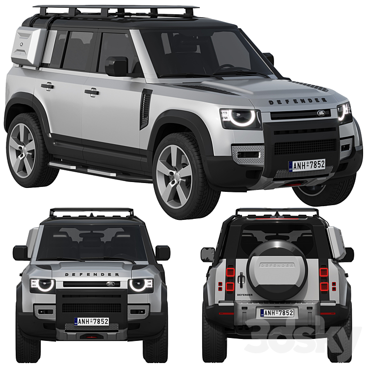 Land Rover Defender EXPLORER PACK 3DS Max Model - thumbnail 1