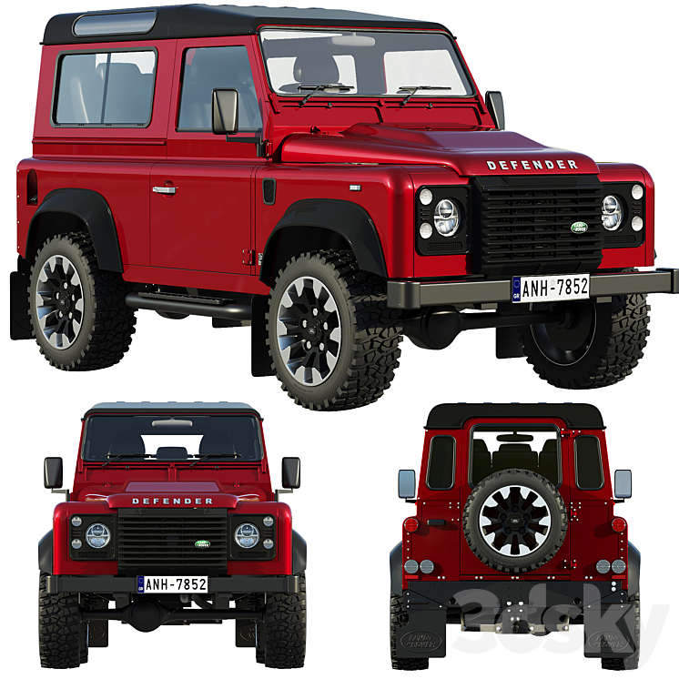 Land Rover Defender Works V8 3DS Max - thumbnail 1