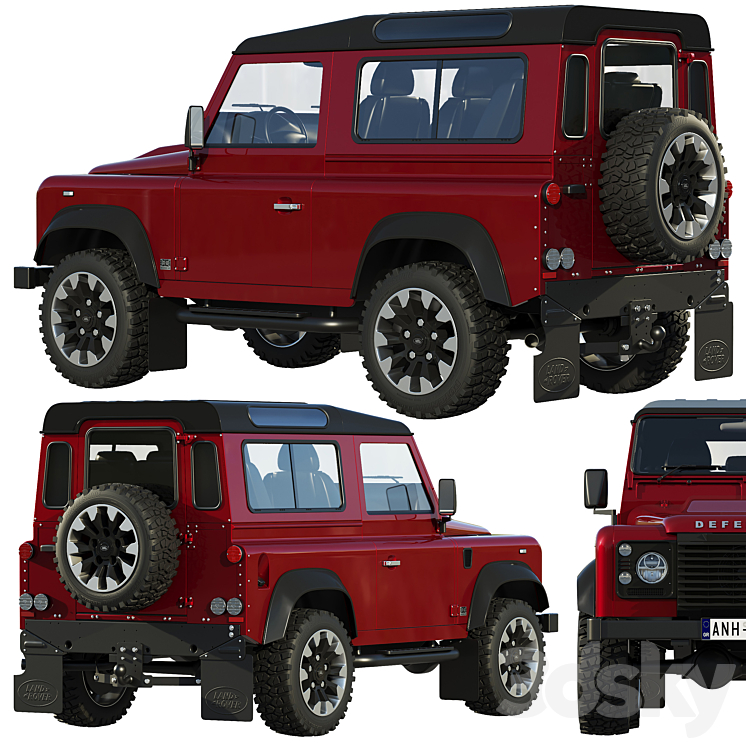 Land Rover Defender Works V8 3DS Max - thumbnail 2