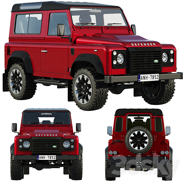 Land Rover Defender Works V8 3DSMax File - thumbnail 1