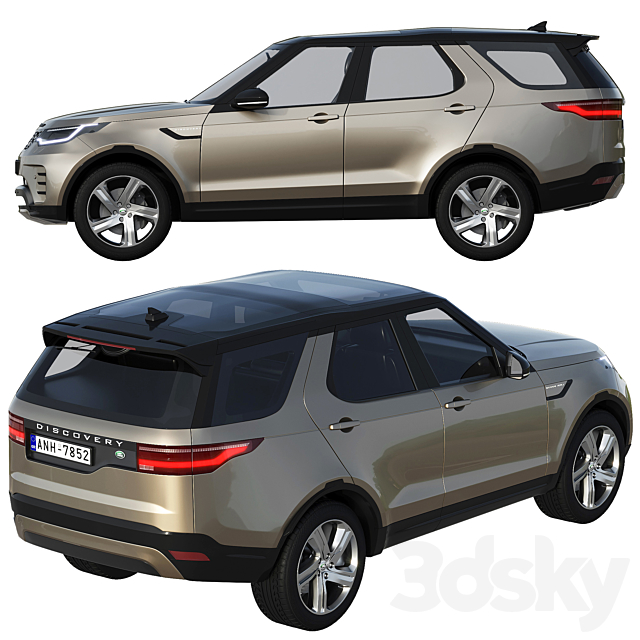 Land Rover Discovery R-dynamic 2021 3DS Max Model - thumbnail 3