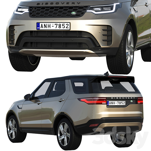 Land Rover Discovery R-dynamic 2021 3DS Max Model - thumbnail 4