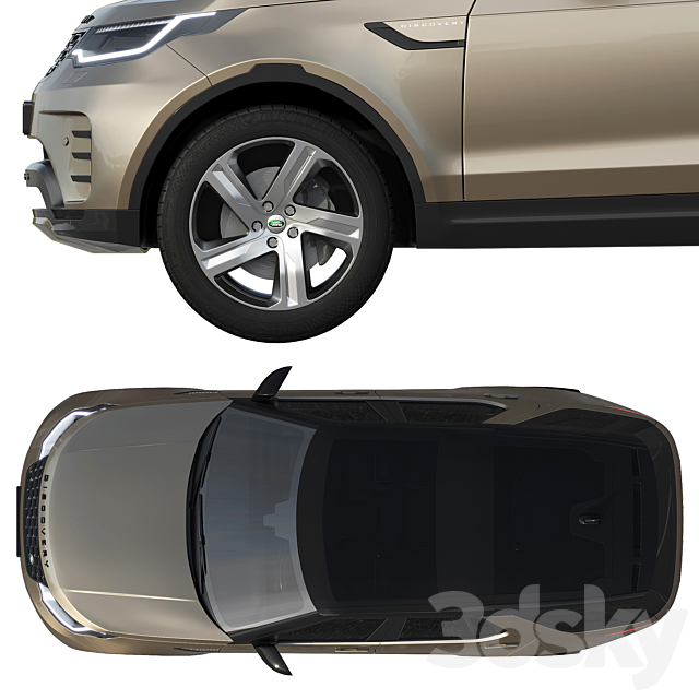 Land Rover Discovery R-dynamic 2021 3DS Max Model - thumbnail 5