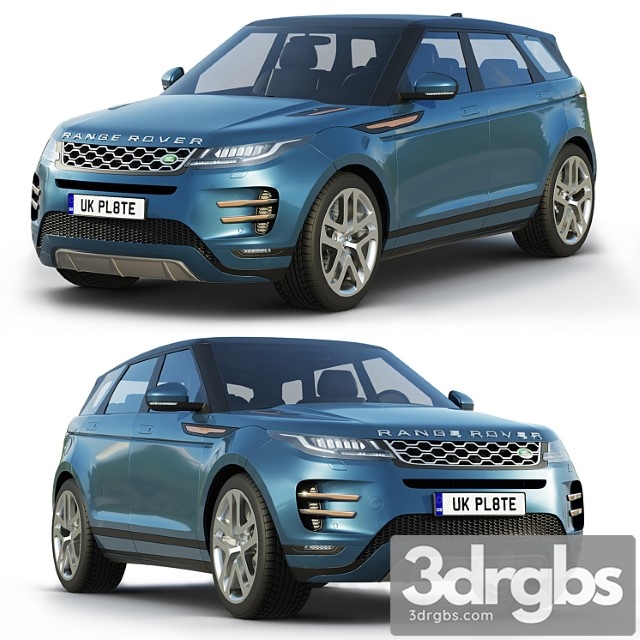 Land rover range rover evoque r-dynamic 2019 3dsmax Download - thumbnail 1