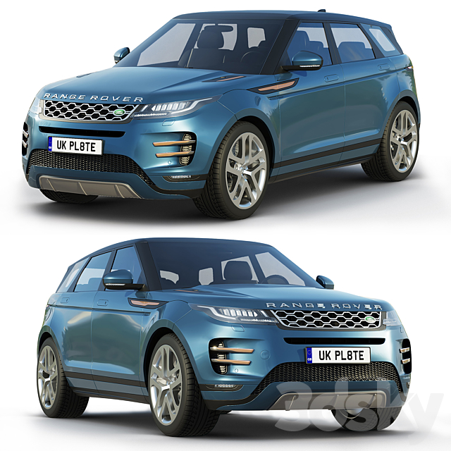 Land Rover Range Rover Evoque R-dynamic 2019 3DSMax File - thumbnail 1