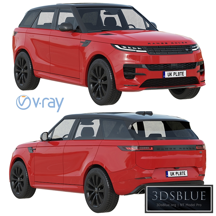 Land Rover Range Rover Sport 2023 3DS Max - thumbnail 3