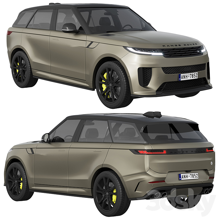 Land Rover Range Rover Sport SV 2024 3DS Max Model - thumbnail 1