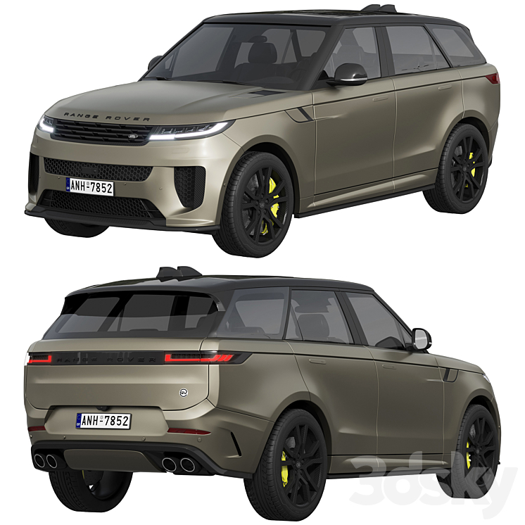 Land Rover Range Rover Sport SV 2024 3DS Max Model - thumbnail 2