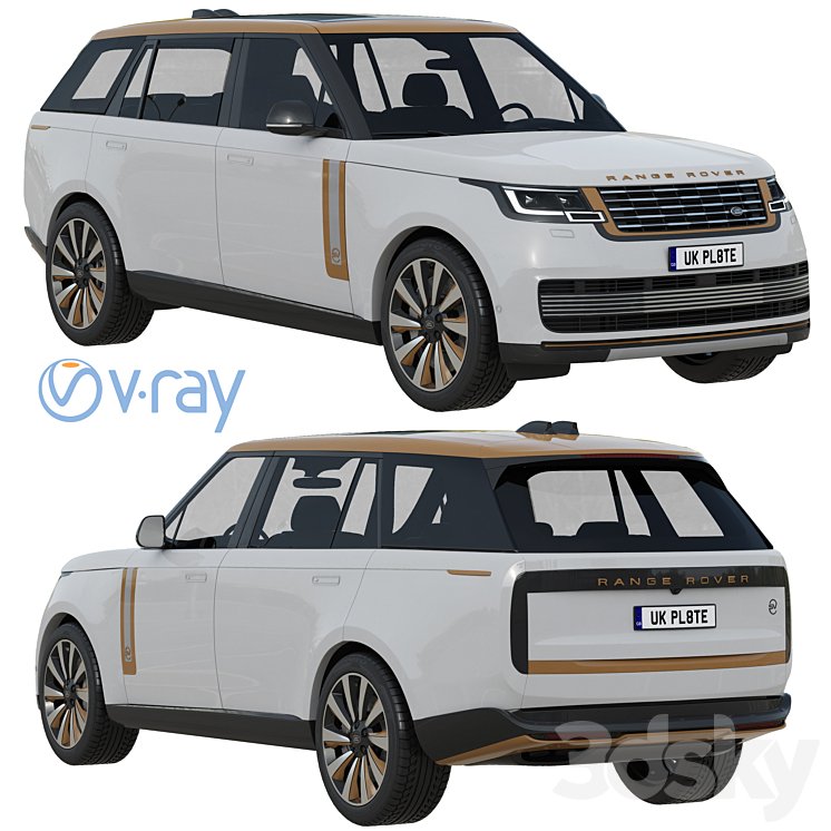 Land Rover Range Rover SV LWB Serenity 2022 3DS Max Model - thumbnail 1