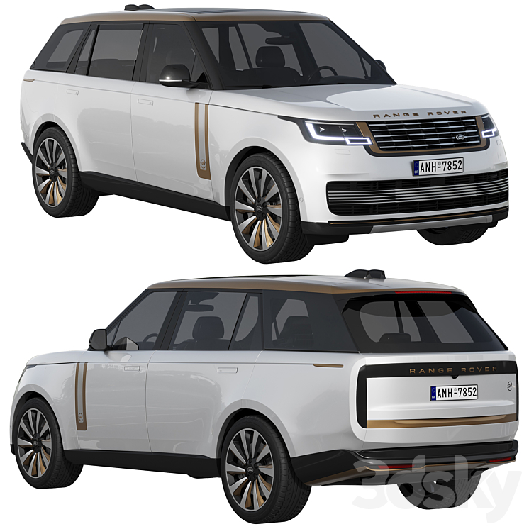 Land Rover Range Rover SV LWB Serenity 2022 3DS Max Model - thumbnail 1