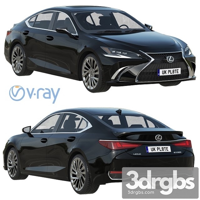 Lexus ES 2022 3dsmax Download - thumbnail 1