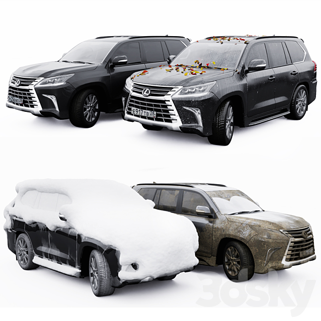 Lexus LX570 3DS Max Model - thumbnail 2