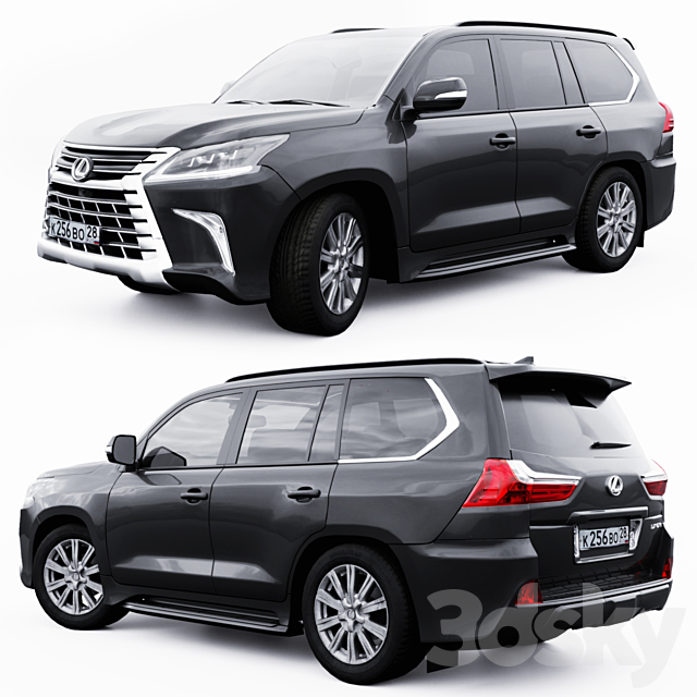 Lexus LX570 3DS Max Model - thumbnail 5