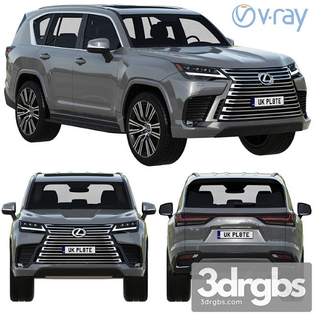 Lexus Lx600 2022 1 3dsmax Download - thumbnail 1