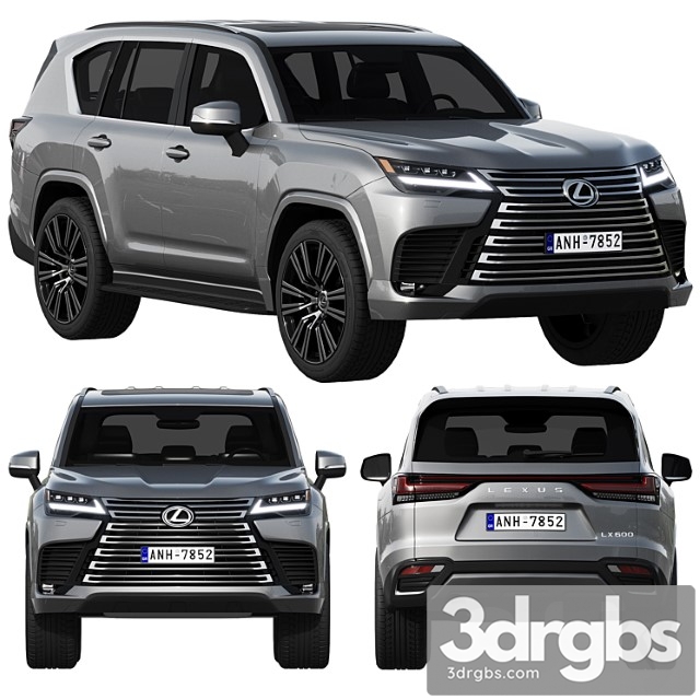 Lexus Lx600 2022 3dsmax Download - thumbnail 1