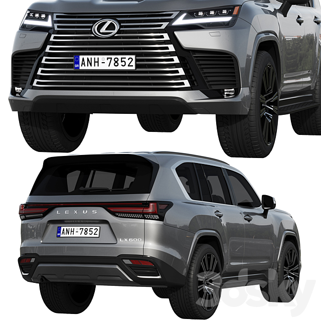 Lexus LX600 2022 3DSMax File - thumbnail 4