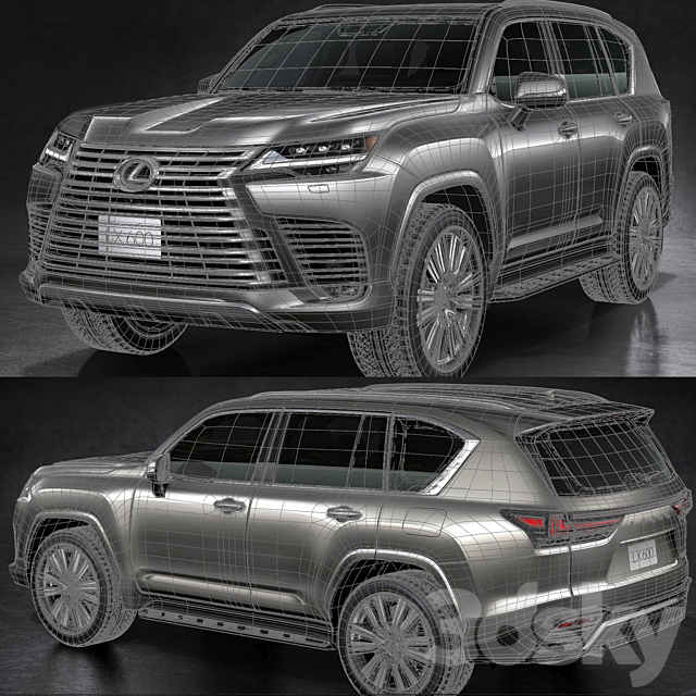 Lexus LX600 2022 3DSMax File - thumbnail 5