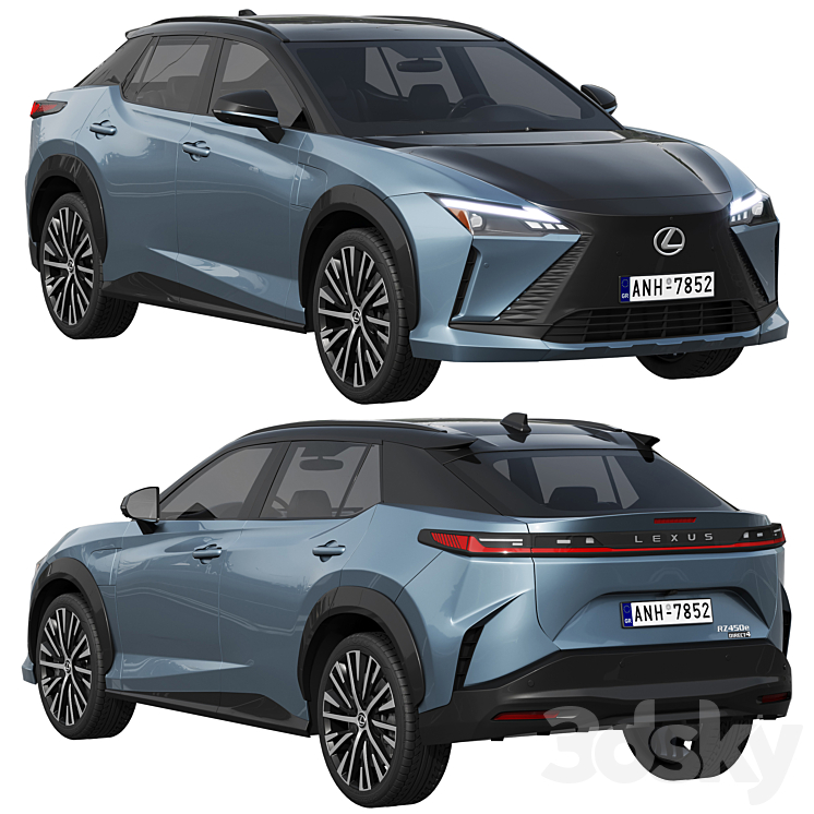 Lexus RZ 450e 2023 3DS Max - thumbnail 1