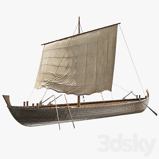 Liburne Minerva Boat 3ds Max - thumbnail 1