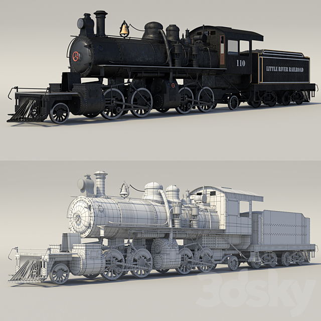 Locomotive 3ds Max - thumbnail 2