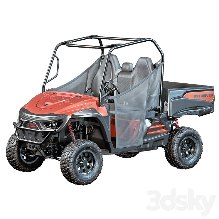 Mahindra Retriever 1000 3DS Max Model - thumbnail 1