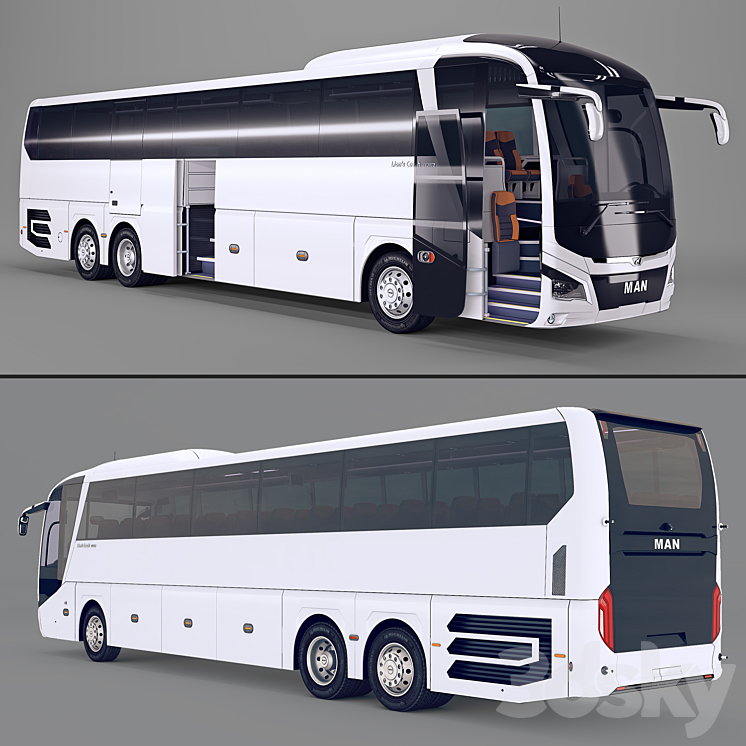 MAN Lion’s coach L R08 2018 3DS Max - thumbnail 1