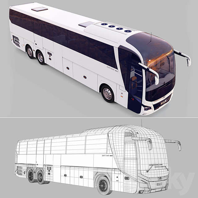 MAN Lion’s coach L R08 2018 3DSMax File - thumbnail 3