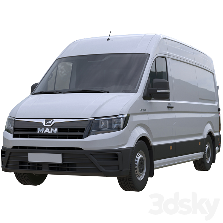 MAN TGE van 3DS Max Model - thumbnail 1