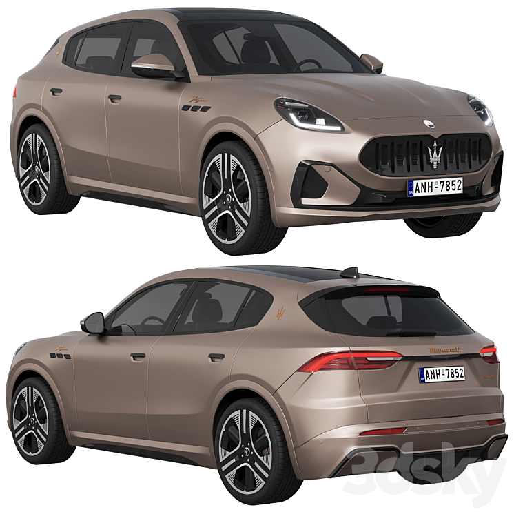 Maserati Grecale Folgore 3DS Max Model - thumbnail 1