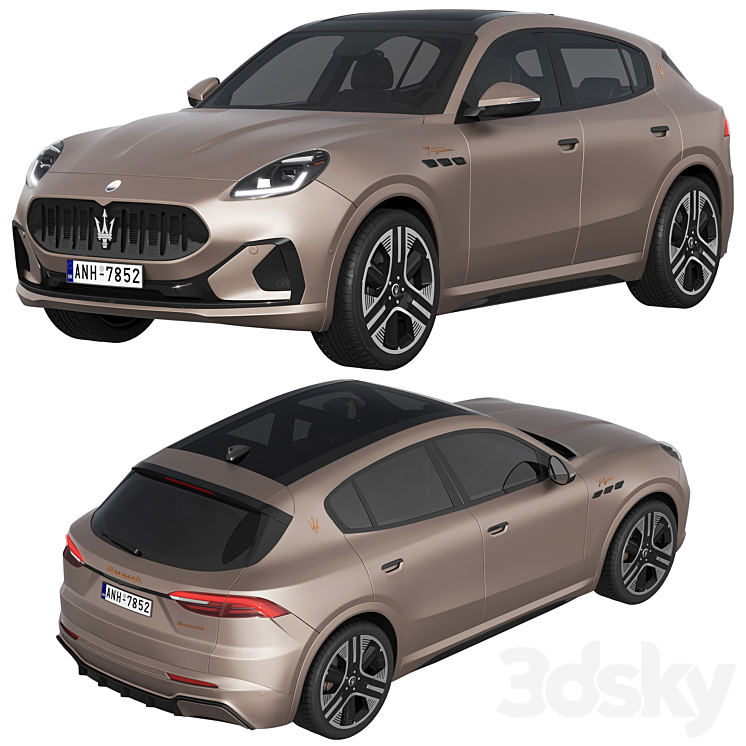 Maserati Grecale Folgore 3DS Max Model - thumbnail 2