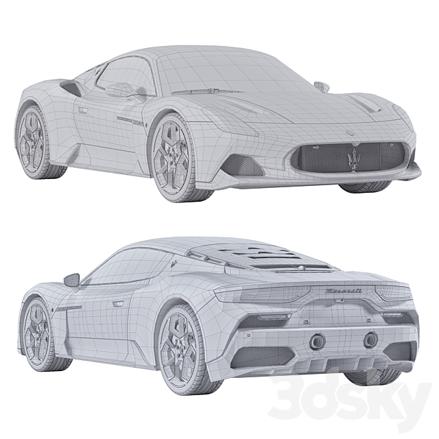 Maserati MC20 3ds Max - thumbnail 3