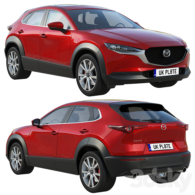 Mazda CX-30 3DS Max - thumbnail 1