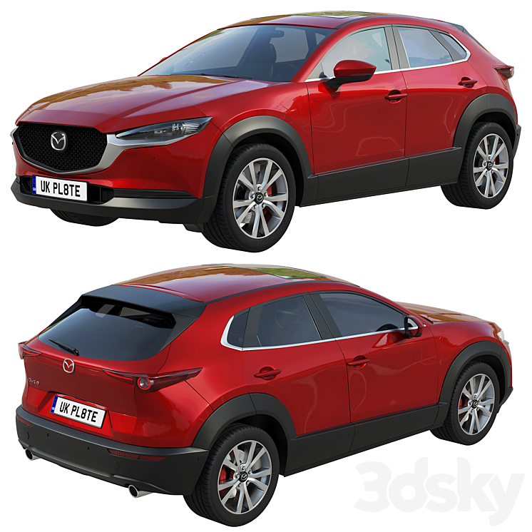 Mazda CX-30 3DS Max - thumbnail 2