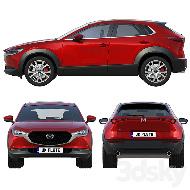 Mazda CX-30 3DSMax File - thumbnail 3