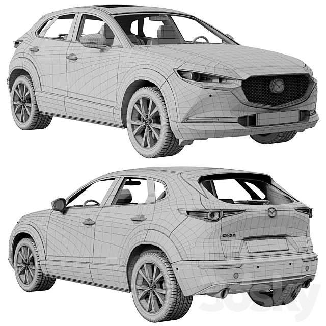 Mazda CX-30 3DSMax File - thumbnail 5