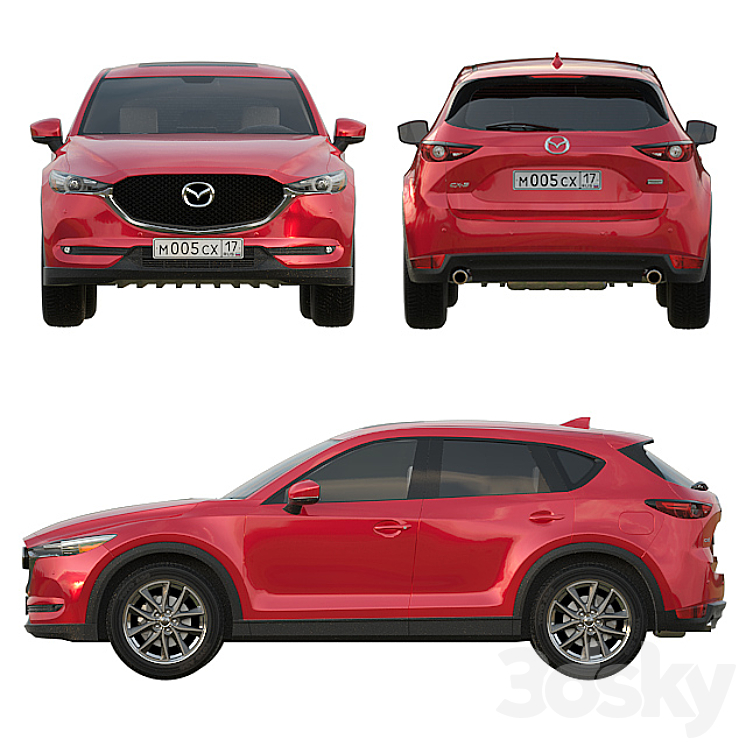 Mazda CX-5 2017 3DS Max - thumbnail 2