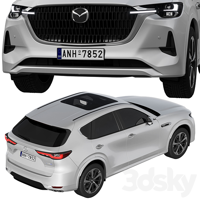 Mazda CX-60 3DS Max Model - thumbnail 4