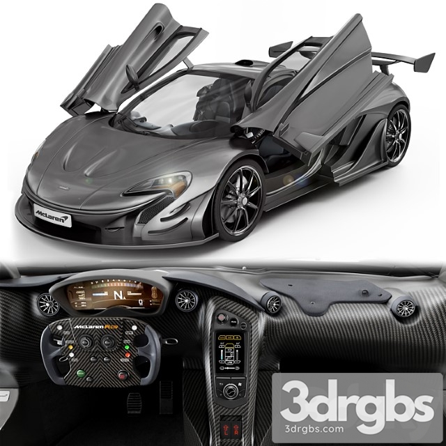 Mclaren P1 Black 3dsmax Download - thumbnail 1