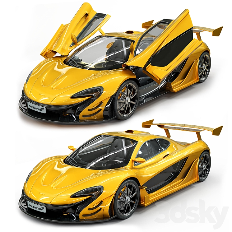 McLaren_P1 3DS Max Model - thumbnail 2