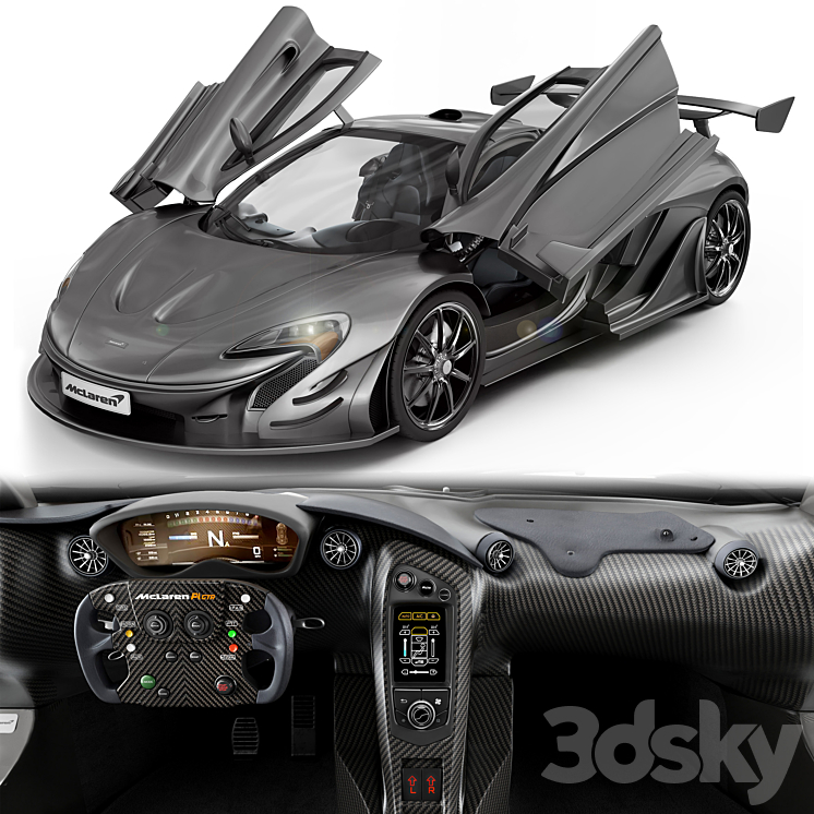 McLaren_P1 3DS Max Model - thumbnail 1