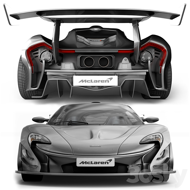 McLaren_P1 3DS Max Model - thumbnail 2