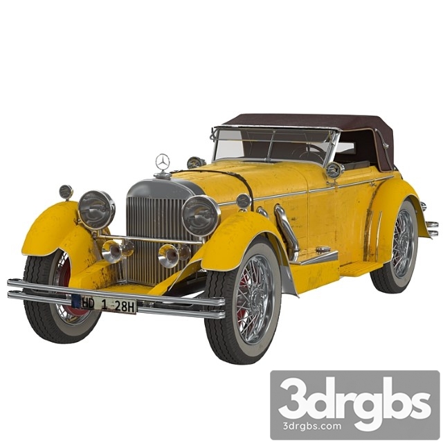 Mercedes 1928 3dsmax Download - thumbnail 1