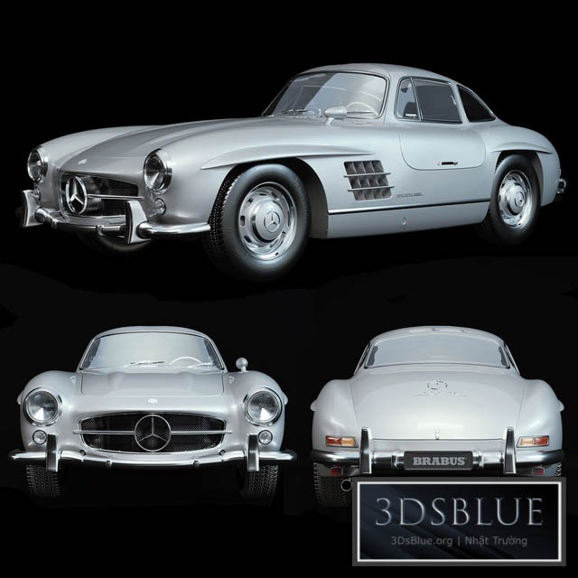 Mercedes-Benz 300 SL Coupe 3DS Max - thumbnail 3